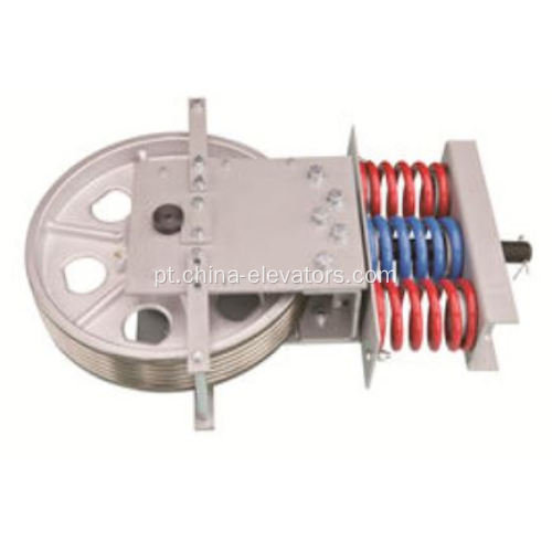 Montagem da roldana do elevador